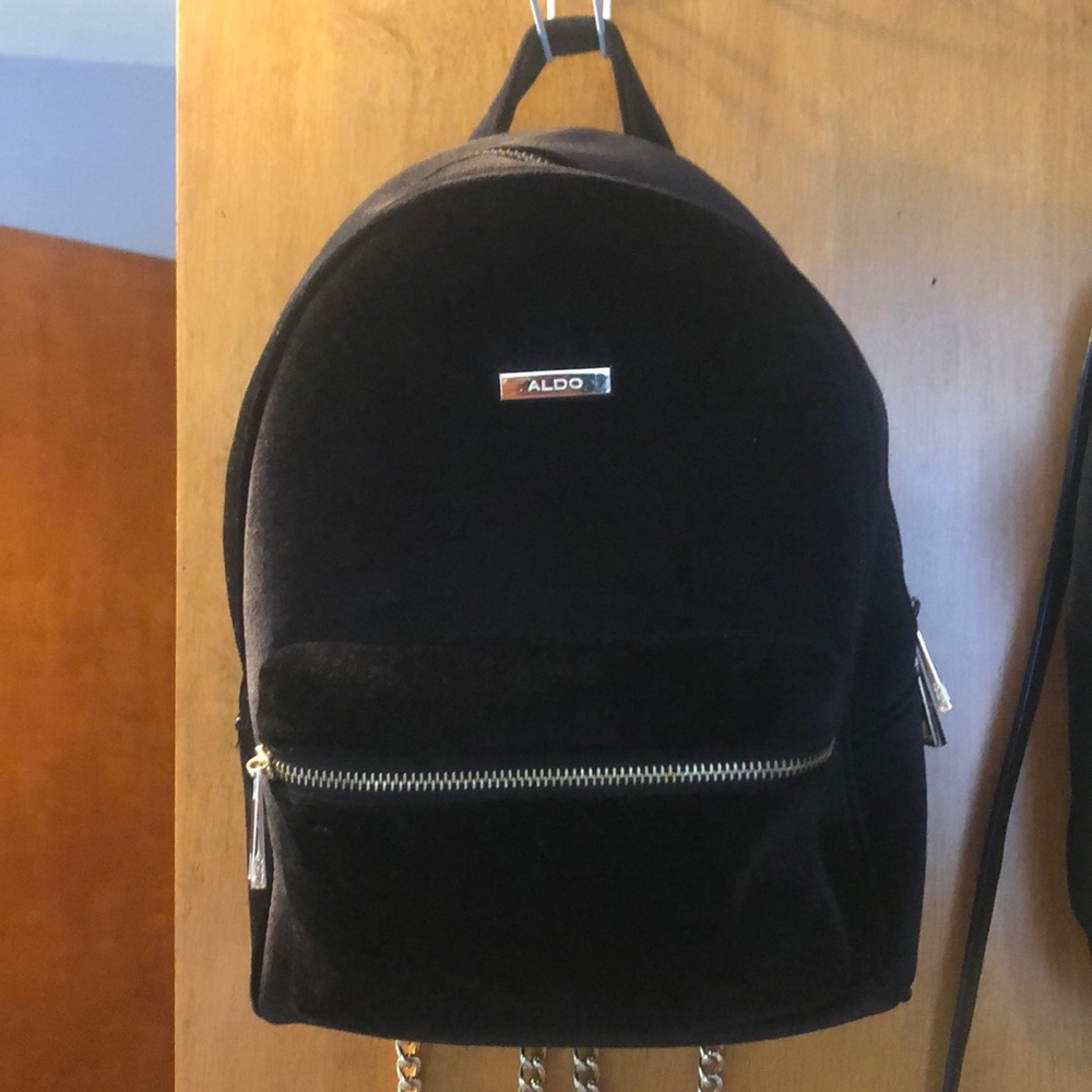 Aldo Black Velvet Bag